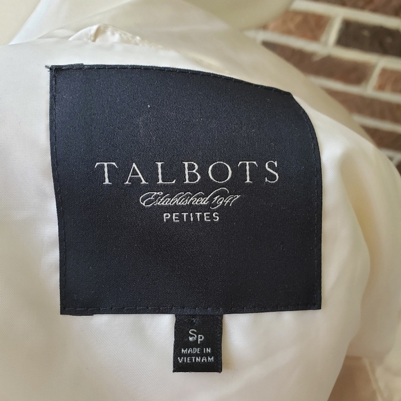 Talbots Ivory Puffer Down Filled Vest - Picture 6 of 6